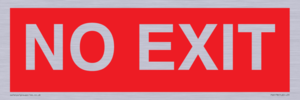 PV6178: NO EXIT red background