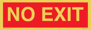 PV6178: NO EXIT red background