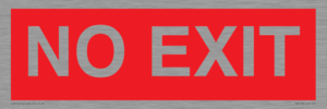 PV6178: NO EXIT red background