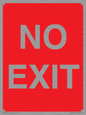 PV6178: NO EXIT red background