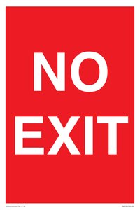 PV6178: NO EXIT red background