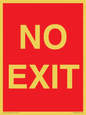 PV6178: NO EXIT red background