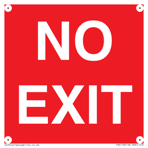 PV6178: NO EXIT red background