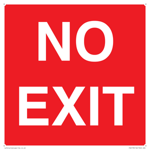 PV6178: NO EXIT red background