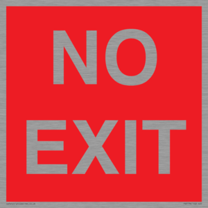 PV6178: NO EXIT red background