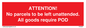 PV6287: ATTENTION! No parcels to be left unattended All goods require POD