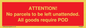 PV6287: ATTENTION! No parcels to be left unattended All goods require POD