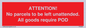 PV6287: ATTENTION! No parcels to be left unattended All goods require POD