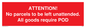 PV6287: ATTENTION! No parcels to be left unattended All goods require POD