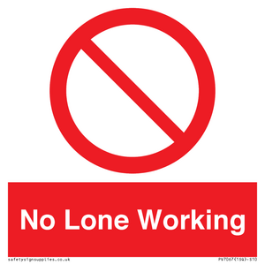 PV7067: No Lone Working