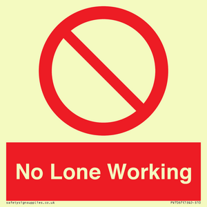 PV7067: No Lone Working