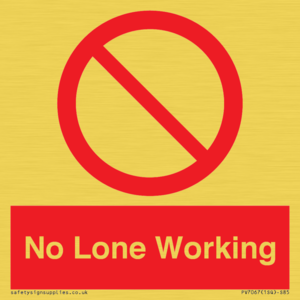 PV7067: No Lone Working