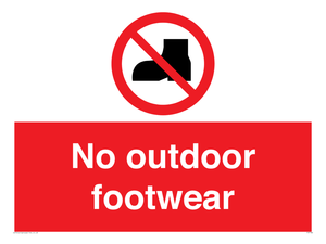 PV7182: No outdoor footwear
