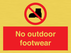 PV7182: No outdoor footwear