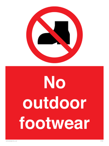 PV7182: No outdoor footwear
