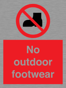 PV7182: No outdoor footwear