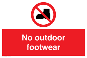 PV7182: No outdoor footwear