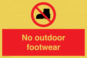 PV7182: No outdoor footwear