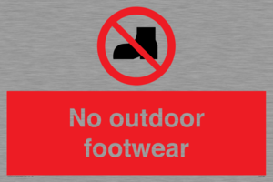 PV7182: No outdoor footwear