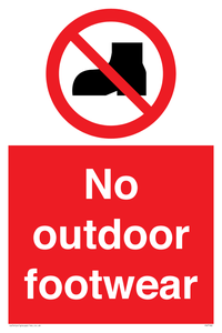 PV7182: No outdoor footwear