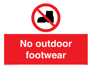 PV7182: No outdoor footwear