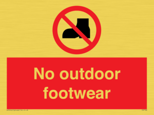 PV7182: No outdoor footwear