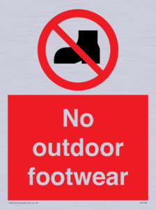 PV7182: No outdoor footwear