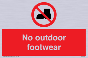 PV7182: No outdoor footwear