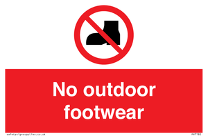 PV7182: No outdoor footwear