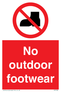 PV7182: No outdoor footwear