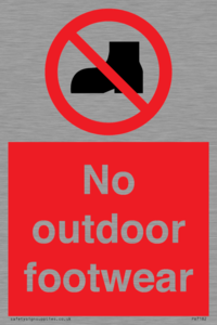 PV7182: No outdoor footwear