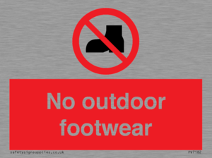 PV7182: No outdoor footwear
