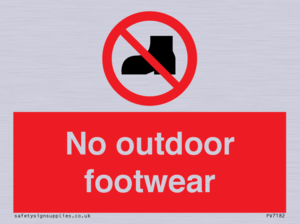 PV7182: No outdoor footwear