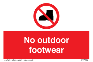 PV7182: No outdoor footwear