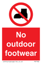 PV7182: No outdoor footwear