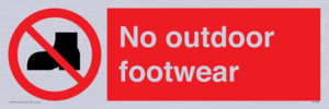 PV7182: No outdoor footwear