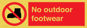 PV7182: No outdoor footwear