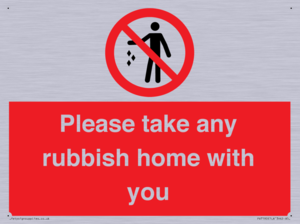 PV7190: Please take any rubbish home with you