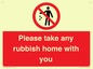 PV7190: Please take any rubbish home with you