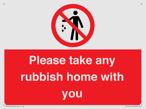 PV7190: Please take any rubbish home with you