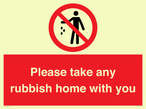 PV7190: Please take any rubbish home with you