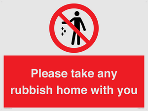 PV7190: Please take any rubbish home with you