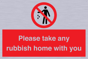PV7190: Please take any rubbish home with you