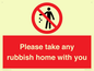 PV7190: Please take any rubbish home with you