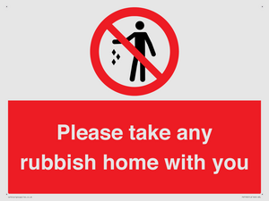 PV7190: Please take any rubbish home with you
