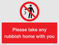 PV7190: Please take any rubbish home with you