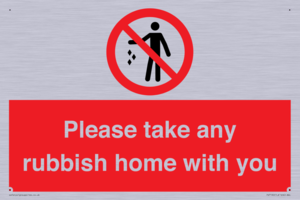 PV7190: Please take any rubbish home with you