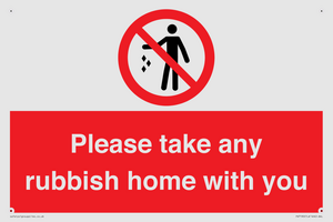 PV7190: Please take any rubbish home with you