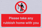 PV7190: Please take any rubbish home with you