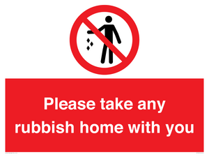 PV7190: Please take any rubbish home with you